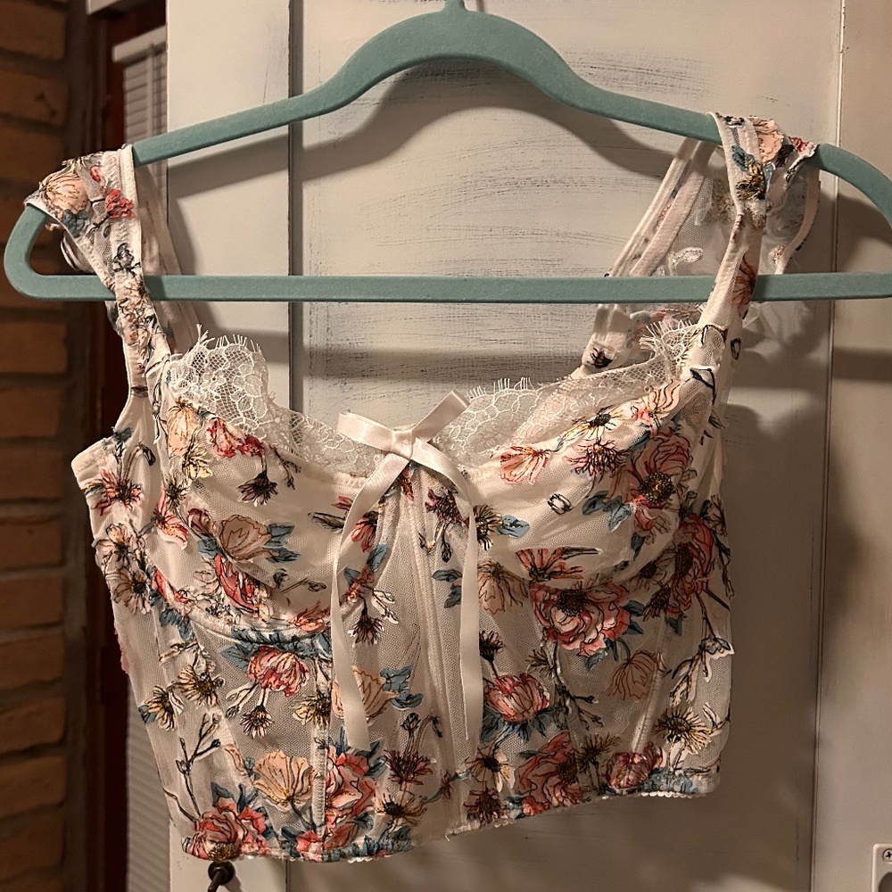 Victoria Secret Flower Corset